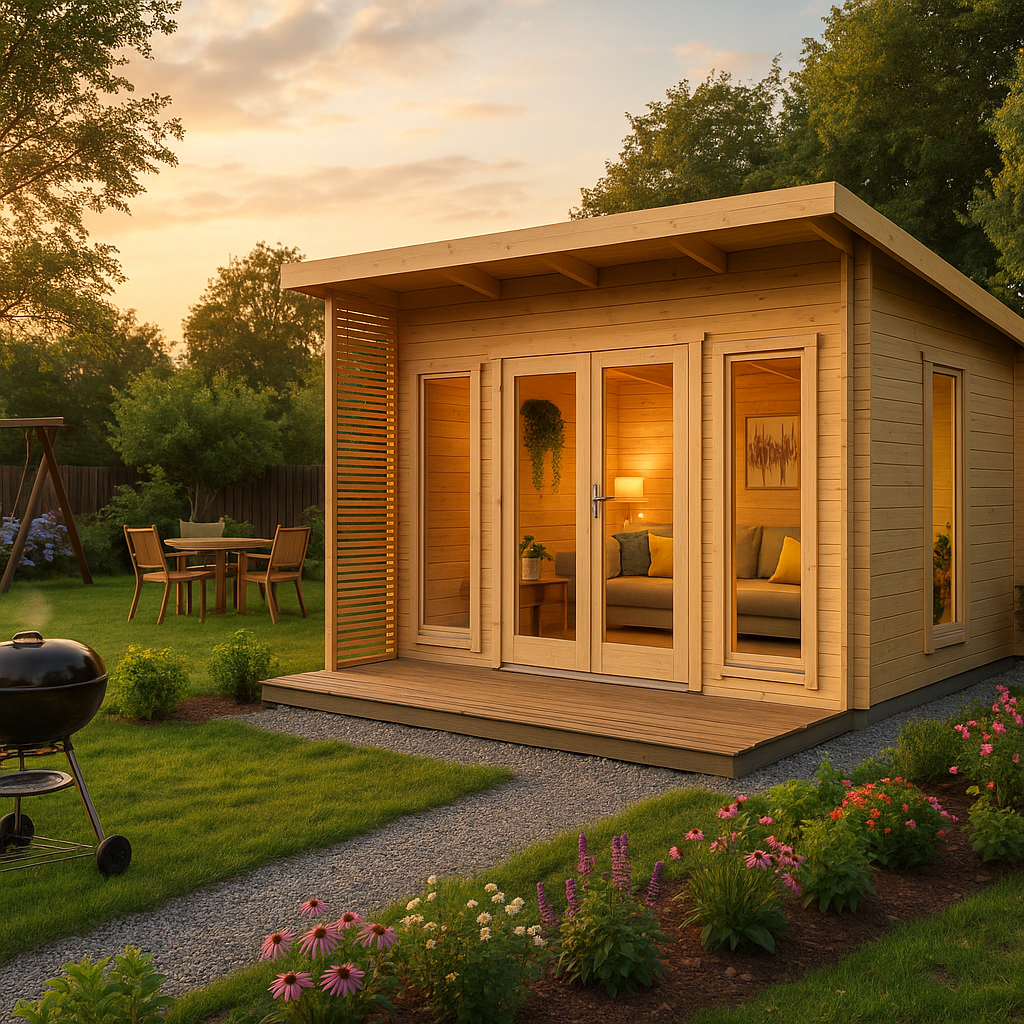 Fjordholz Pultdach Gartenhaus Modell Monica 28 B Fjordholz Pultdach Gartenhaus Modell Monica 28 B