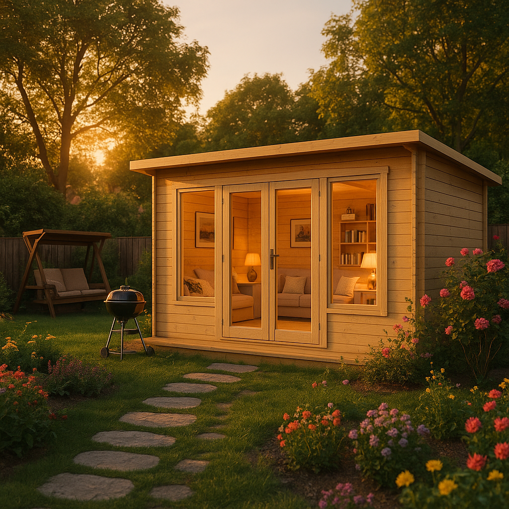 Fjordholz Pultdach Gartenhaus Modell Rex 28 A