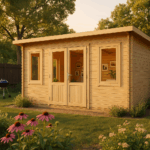 Fjordholz Pultdach Gartenhaus Modell Rex 28 A