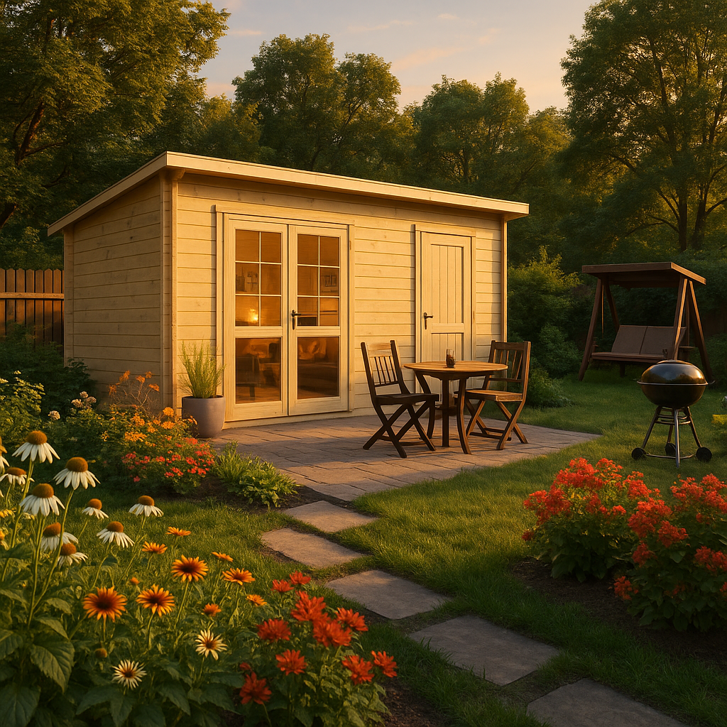 Fjordholz Pultdach Gartenhaus Modell Rex 28 B Fjordholz Pultdach Gartenhaus Modell Rex 28 B