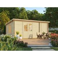 Fjordholz Pultdach Gartenhaus Modell Rex 28 B| Rabatt: 26%|6x4m