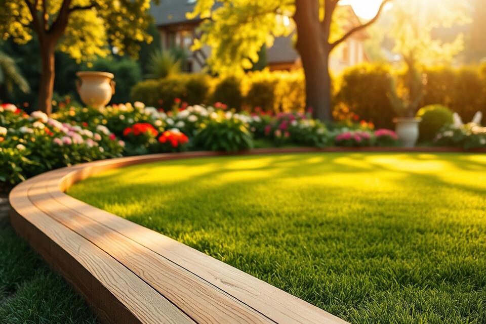 Rasenkante Holz für Ihren Garten Rasenkante Holz für Ihren Garten