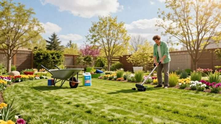 Rasenpflege im Frühjahr Reihenfolge: Schritt für Schritt