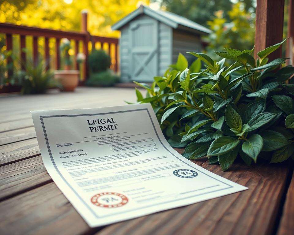 rechtliche Genehmigung für Gartenhaus
