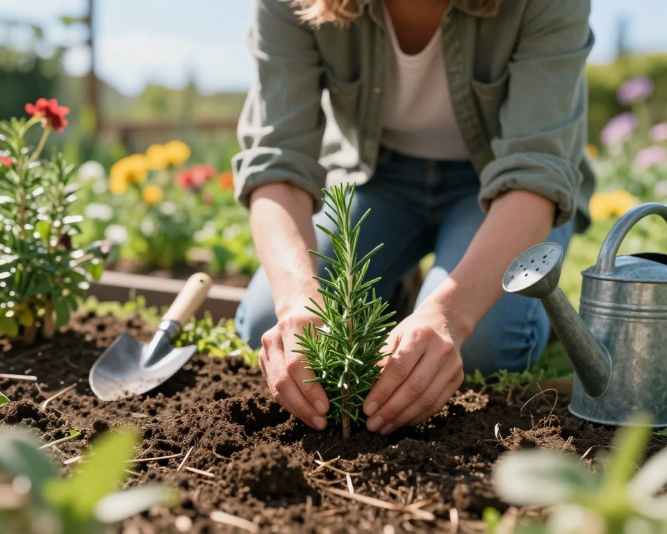 Rosmarin im Garten pflanzen und richtig pflegen