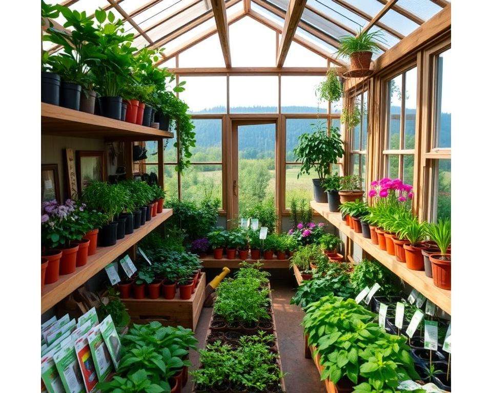 saisonale Pflanzpläne Gewächshaus