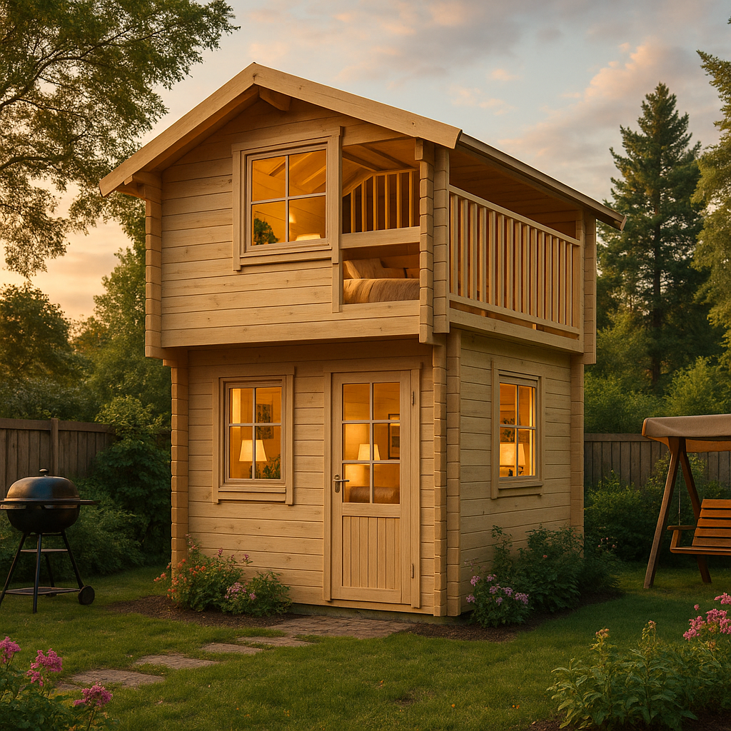 Fjordholz Satteldach Gartenhaus Modell Cyrene 44