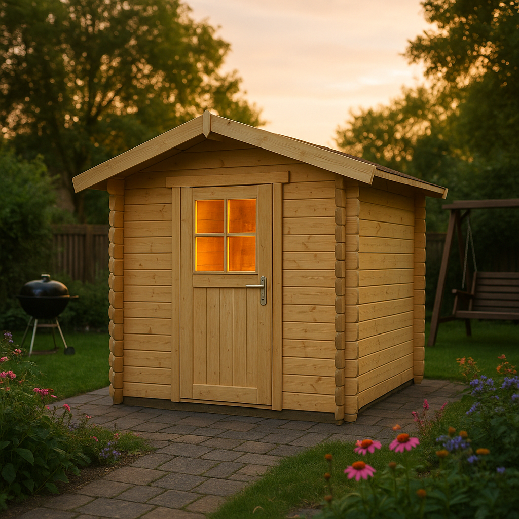 Fjordholz Satteldach Gartenhaus Modell Eliza 1A Fjordholz Satteldach Gartenhaus Modell Eliza 1A