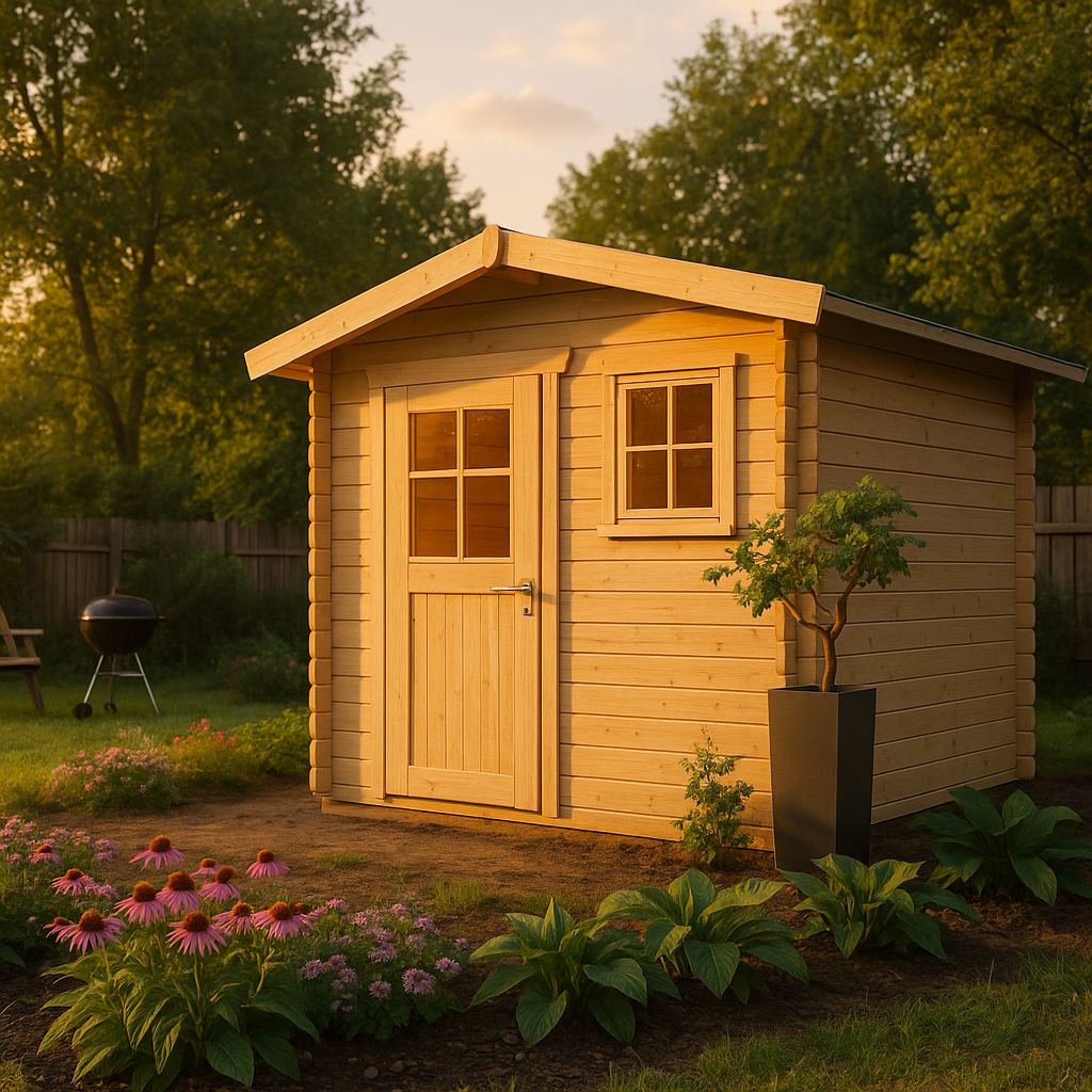 Fjordholz Satteldach Gartenhaus Modell Eliza 2B