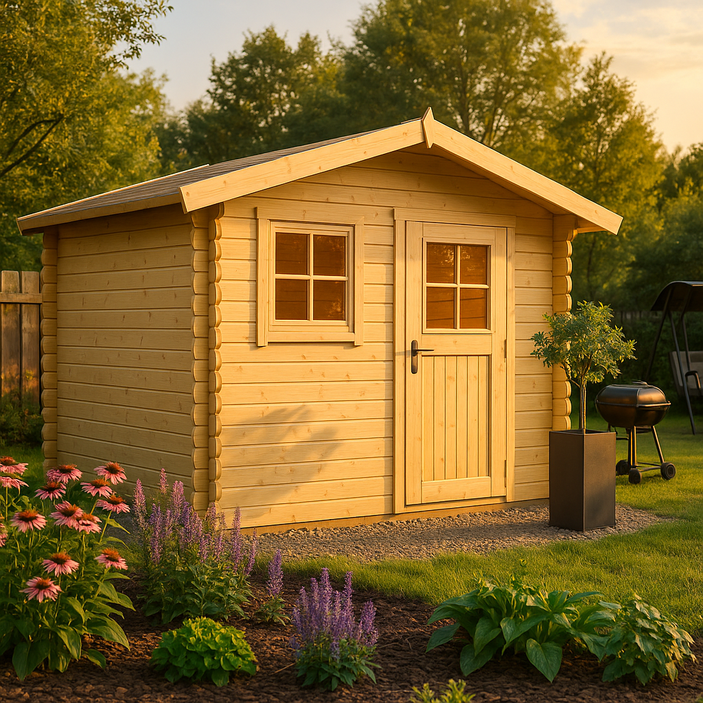 Fjordholz Satteldach Gartenhaus Modell Eliza 2B