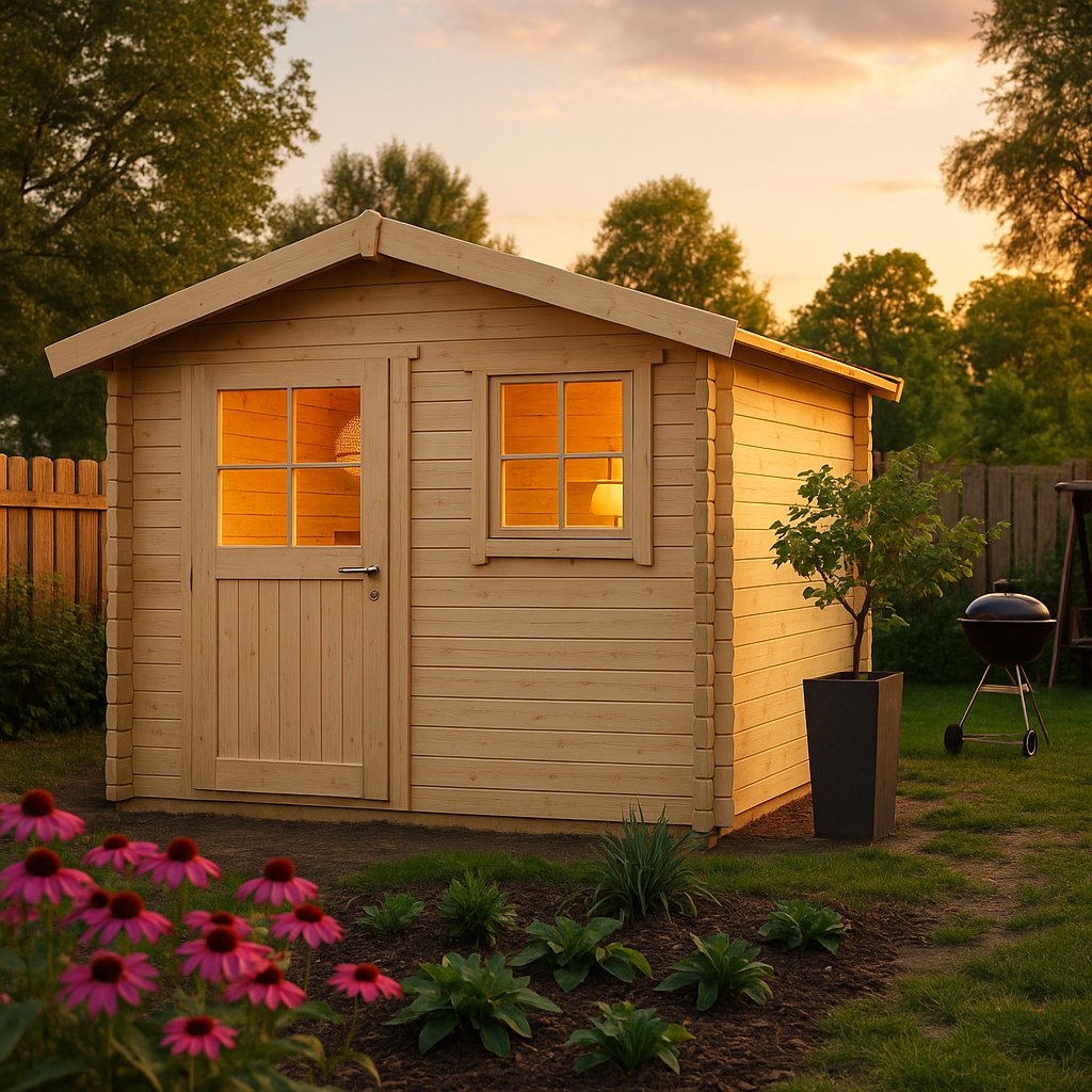 Fjordholz Satteldach Gartenhaus Modell Eliza 2B