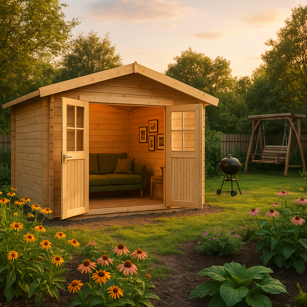 Fjordholz Satteldach Gartenhaus Modell Eliza 2D Fjordholz Satteldach Gartenhaus Modell Eliza 2D