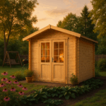 Fjordholz Satteldach Gartenhaus Modell Eliza 2D