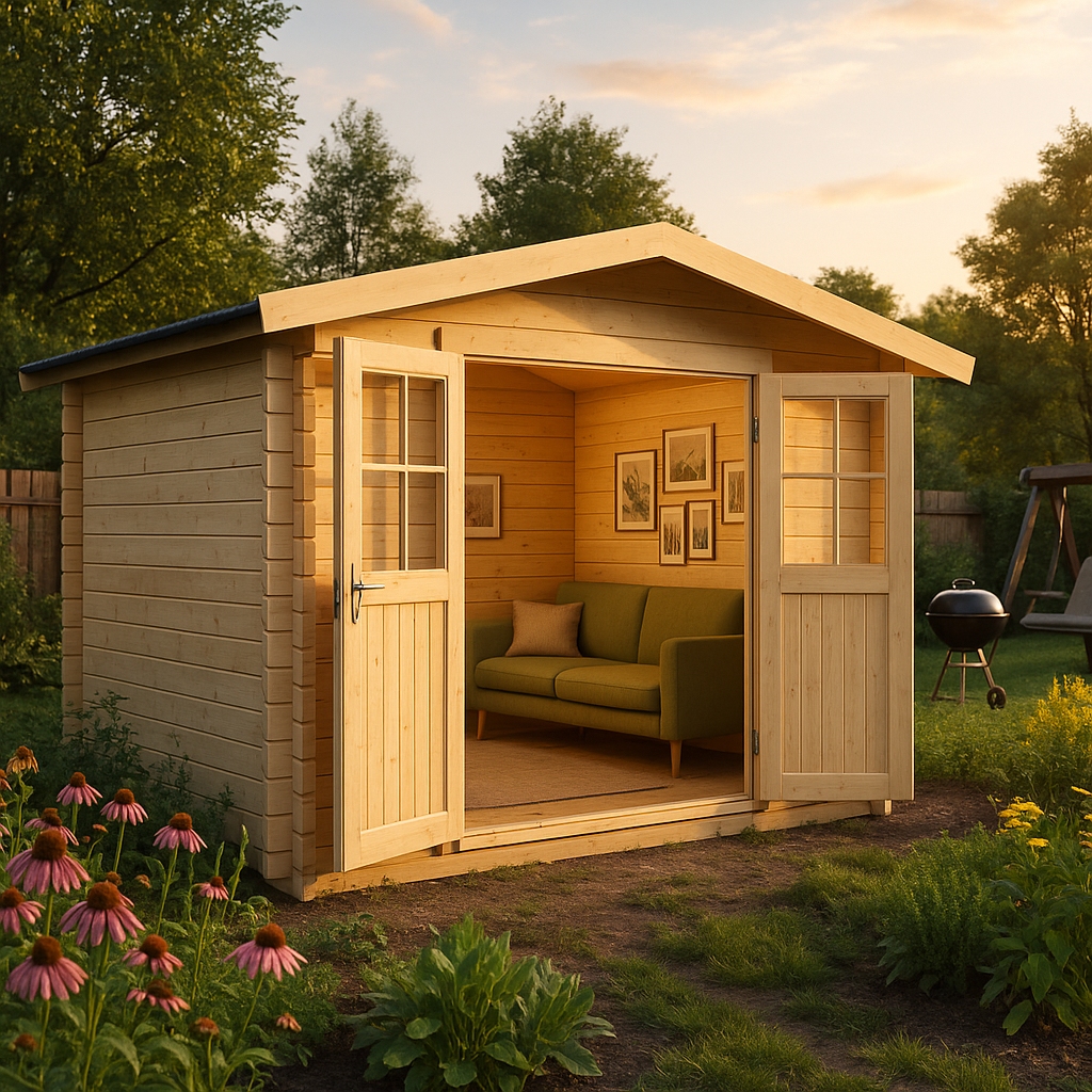 Fjordholz Satteldach Gartenhaus Modell Eliza 2D Fjordholz Satteldach Gartenhaus Modell Eliza 2D