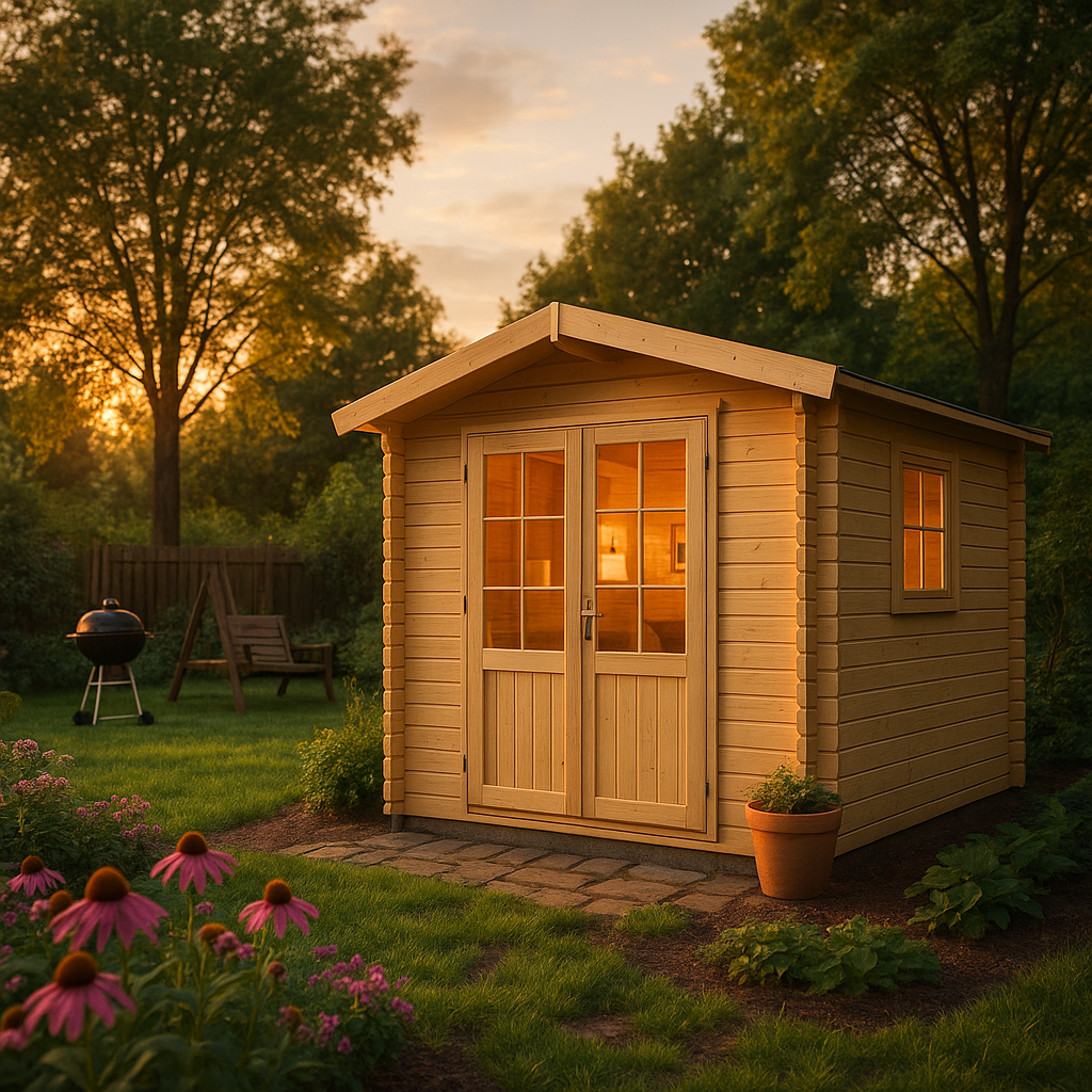 Fjordholz Satteldach Gartenhaus Modell Eliza 2D| Rabatt: 26%|3x2m