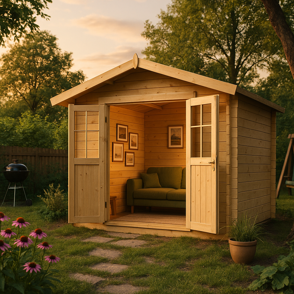 Fjordholz Satteldach Gartenhaus Modell Eliza 2D Fjordholz Satteldach Gartenhaus Modell Eliza 2D