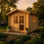Fjordholz Satteldach Gartenhaus Modell Eliza 2D