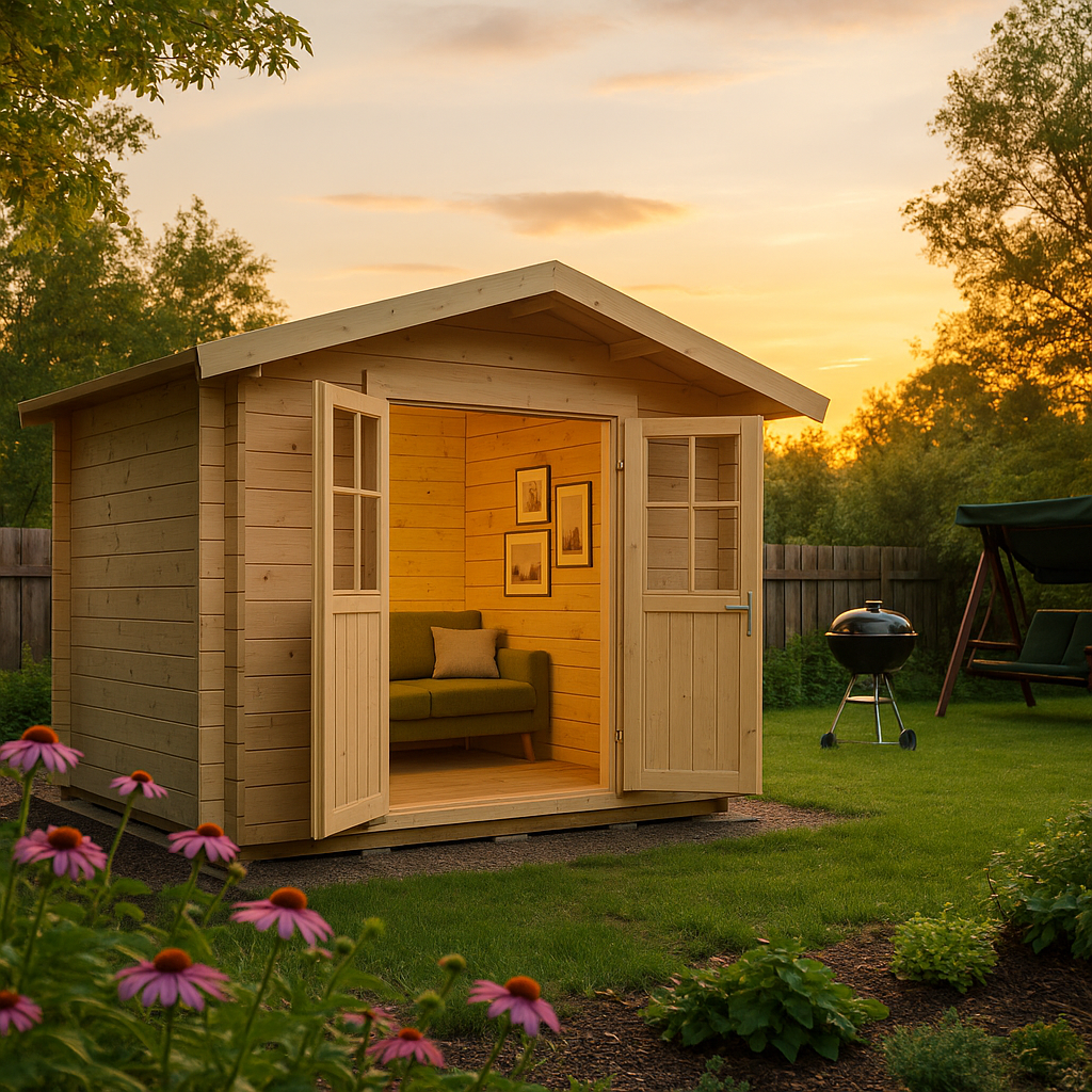 Fjordholz Satteldach Gartenhaus Modell Eliza 2E Fjordholz Satteldach Gartenhaus Modell Eliza 2E