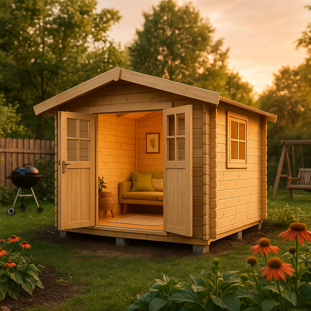 Fjordholz Satteldach Gartenhaus Modell Eliza 2E Fjordholz Satteldach Gartenhaus Modell Eliza 2E
