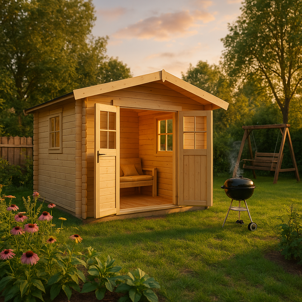 Fjordholz Satteldach Gartenhaus Modell Eliza 2E| Rabatt: 26%