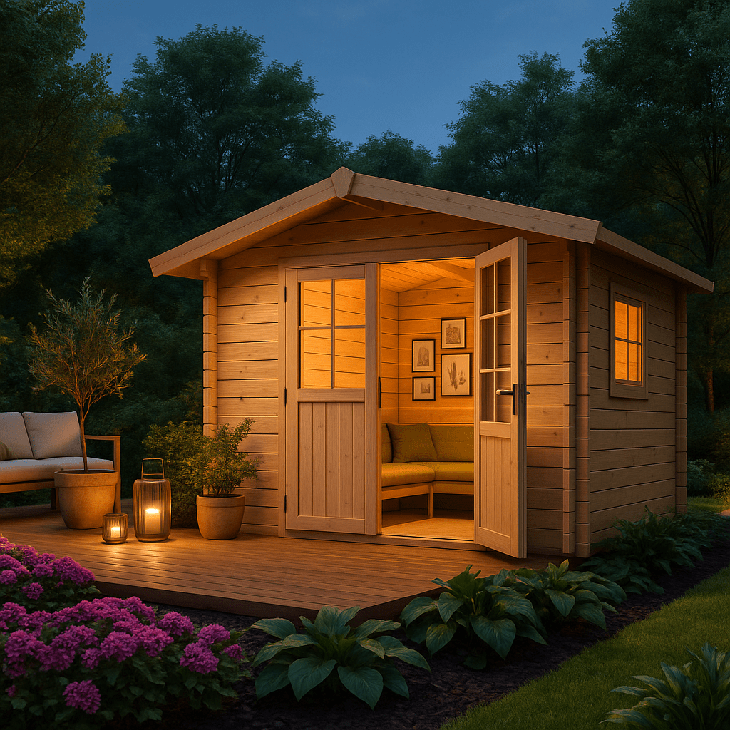 Fjordholz Satteldach Gartenhaus Modell Eliza 2E| Rabatt: 26%|3x2m