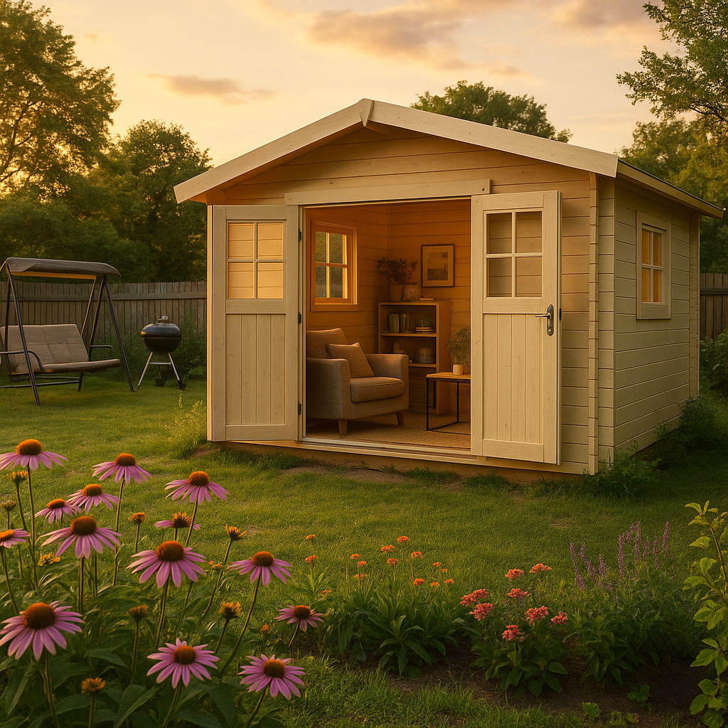 Fjordholz Satteldach Gartenhaus Modell Eliza 3B Fjordholz Satteldach Gartenhaus Modell Eliza 3B