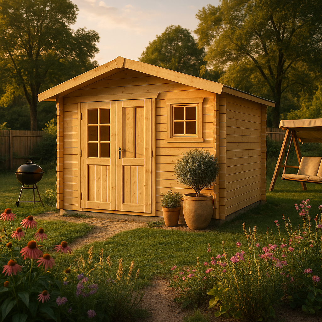 Fjordholz Satteldach Gartenhaus Modell Eliza 3B Fjordholz Satteldach Gartenhaus Modell Eliza 3B