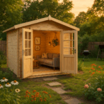Fjordholz Satteldach Gartenhaus Modell Eliza 3D