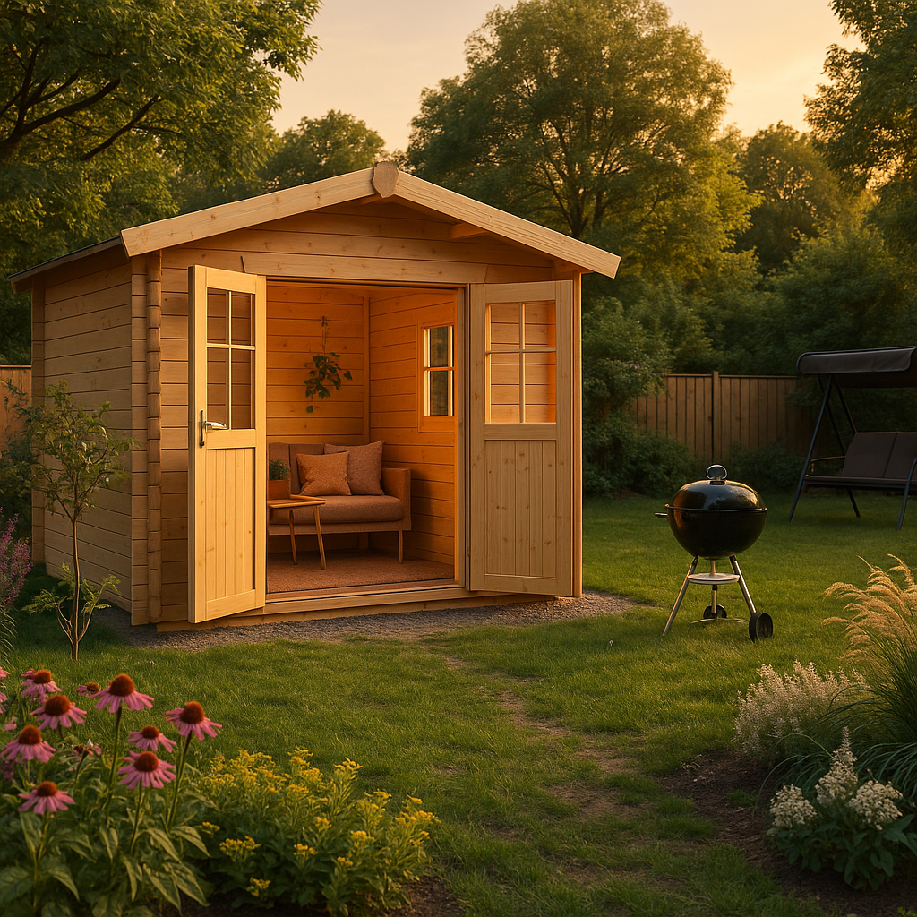 Fjordholz Satteldach Gartenhaus Modell Eliza 3E Fjordholz Satteldach Gartenhaus Modell Eliza 3E