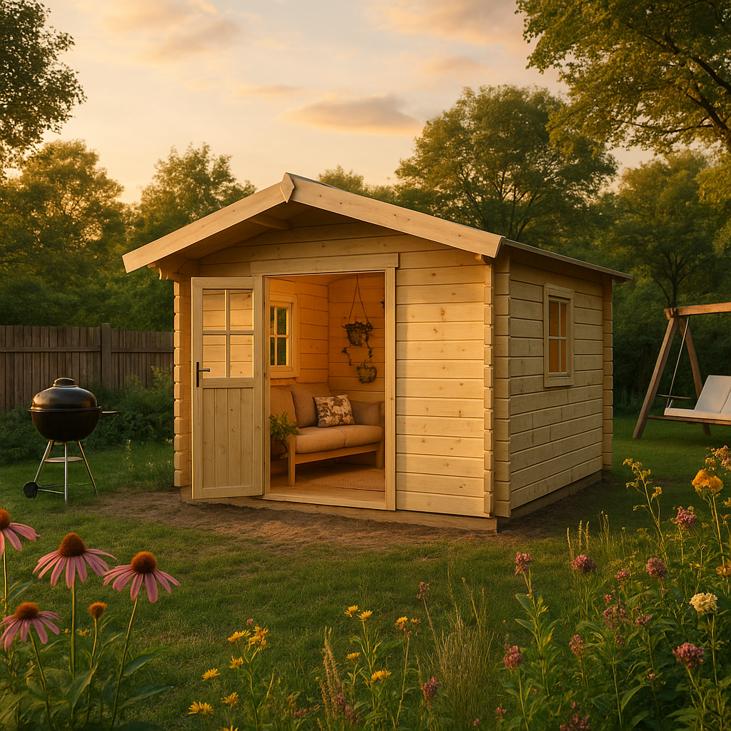 Fjordholz Satteldach Gartenhaus Modell Eliza 3E Fjordholz Satteldach Gartenhaus Modell Eliza 3E