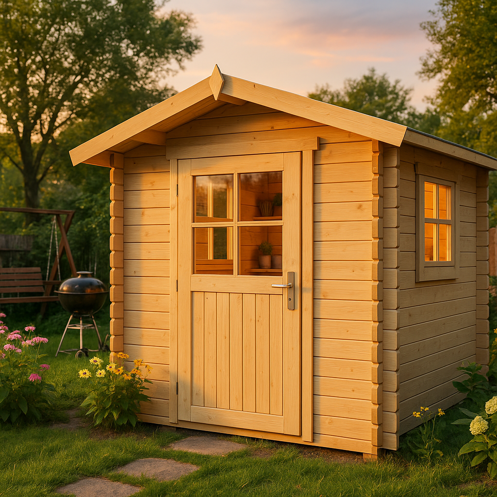 Fjordholz Satteldach Gartenhaus Modell Eliza 3E| Rabatt: 26%|3x3m