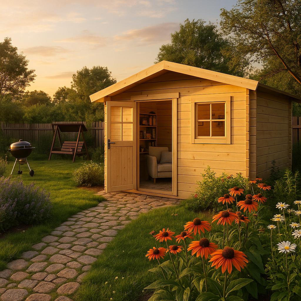Fjordholz Satteldach Gartenhaus Modell Eliza 4B Fjordholz Satteldach Gartenhaus Modell Eliza 4B