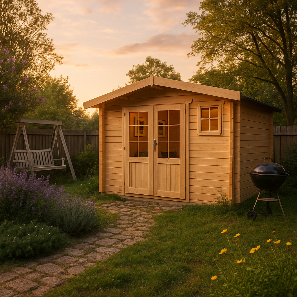 Fjordholz Satteldach Gartenhaus Modell Eliza 4B| Rabatt: 26%