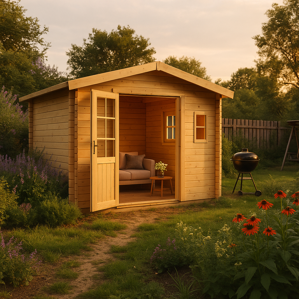 Fjordholz Satteldach Gartenhaus Modell Eliza 4E Fjordholz Satteldach Gartenhaus Modell Eliza 4E