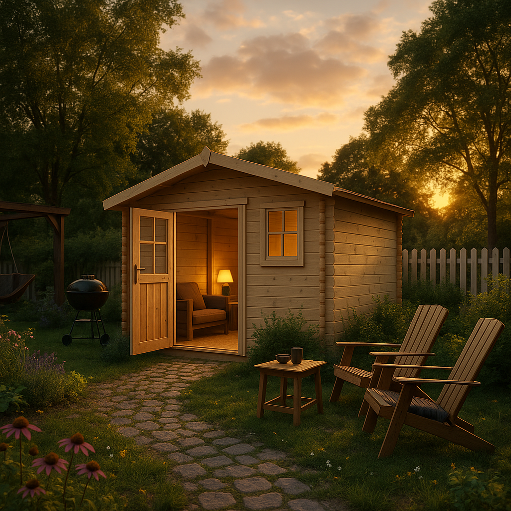 Fjordholz Satteldach Gartenhaus Modell Eliza 4F Fjordholz Satteldach Gartenhaus Modell Eliza 4F