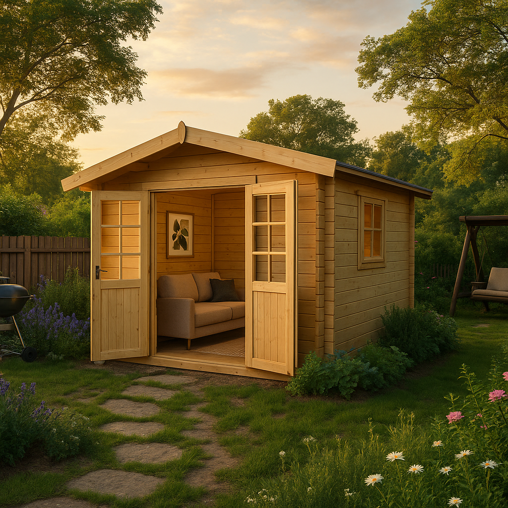 Fjordholz Satteldach Gartenhaus Modell Eliza 4F Fjordholz Satteldach Gartenhaus Modell Eliza 4F