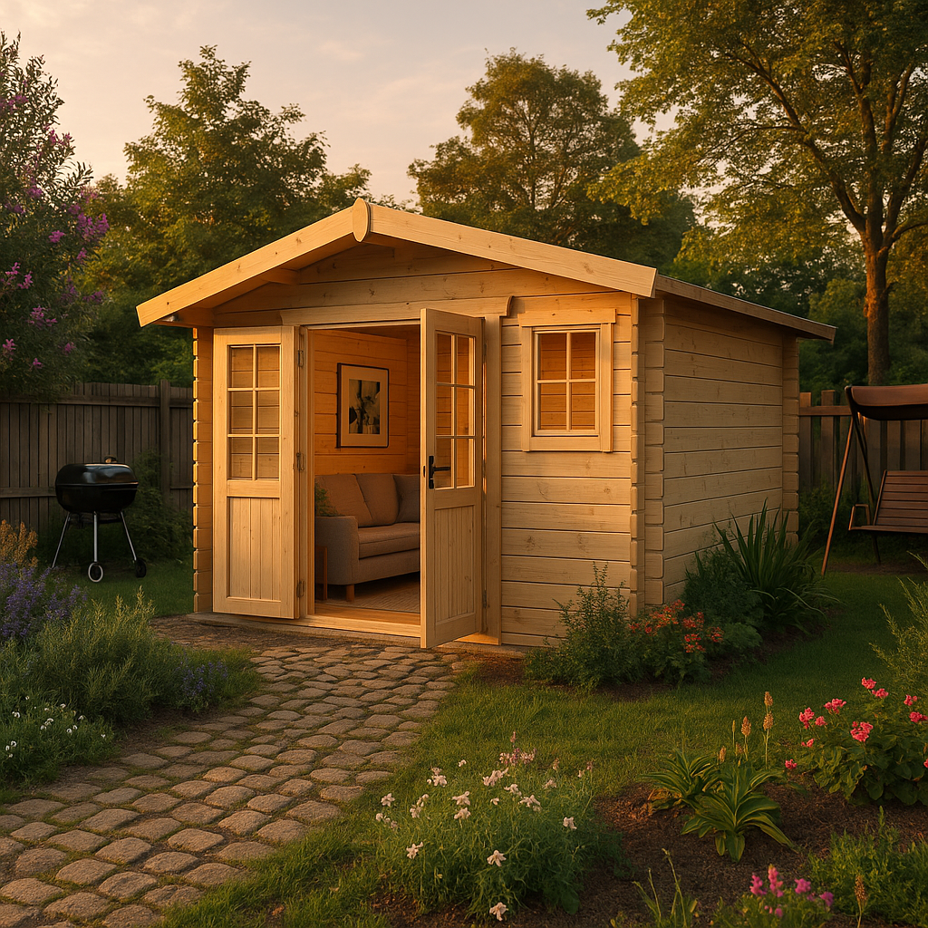 Fjordholz Satteldach Gartenhaus Modell Eliza 4F Fjordholz Satteldach Gartenhaus Modell Eliza 4F