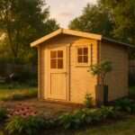 Fjordholz Satteldach Gartenhaus Modell Eliza 4F| Rabatt: 26%|3x3m