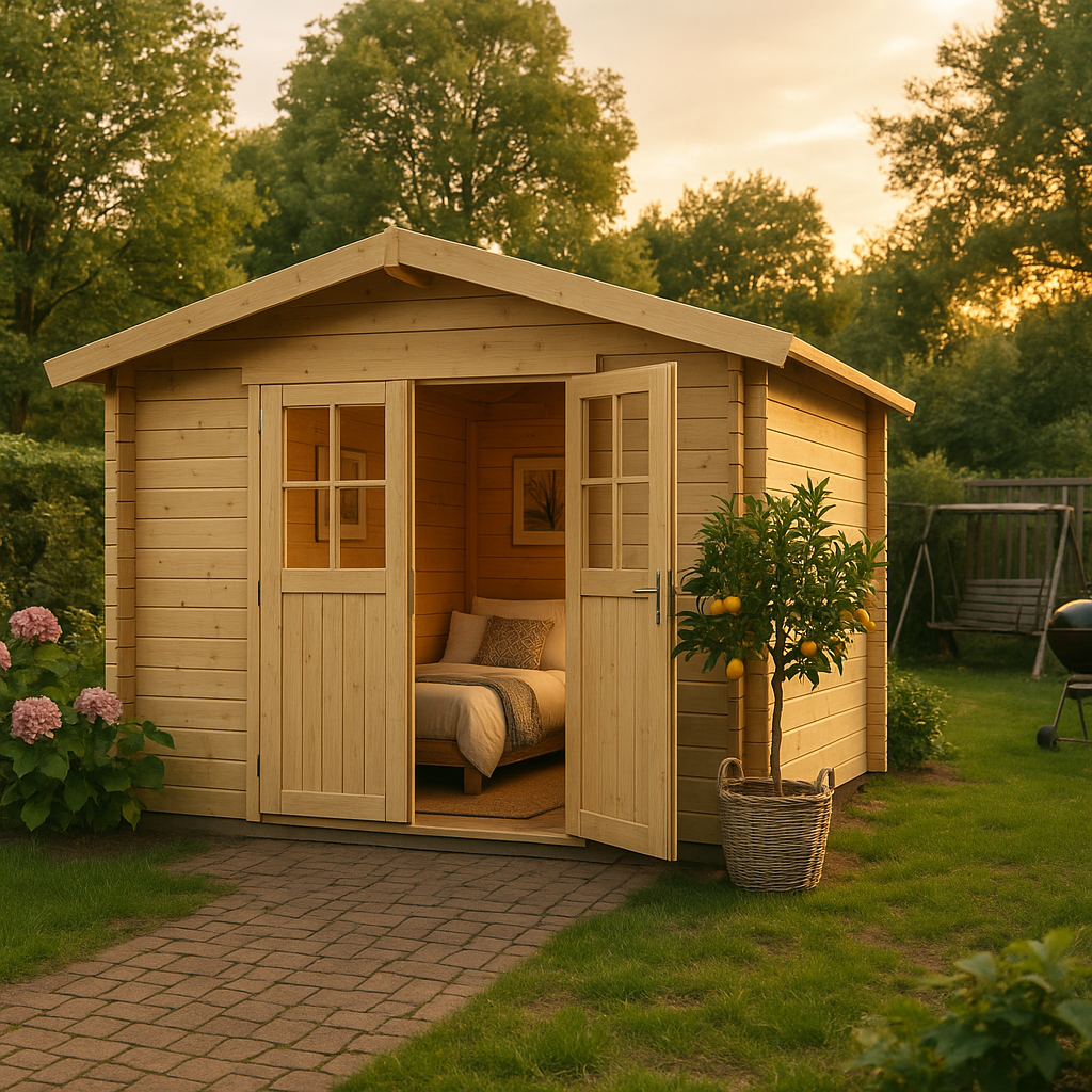 Fjordholz Satteldach Gartenhaus Modell Eliza 5D Fjordholz Satteldach Gartenhaus Modell Eliza 5D