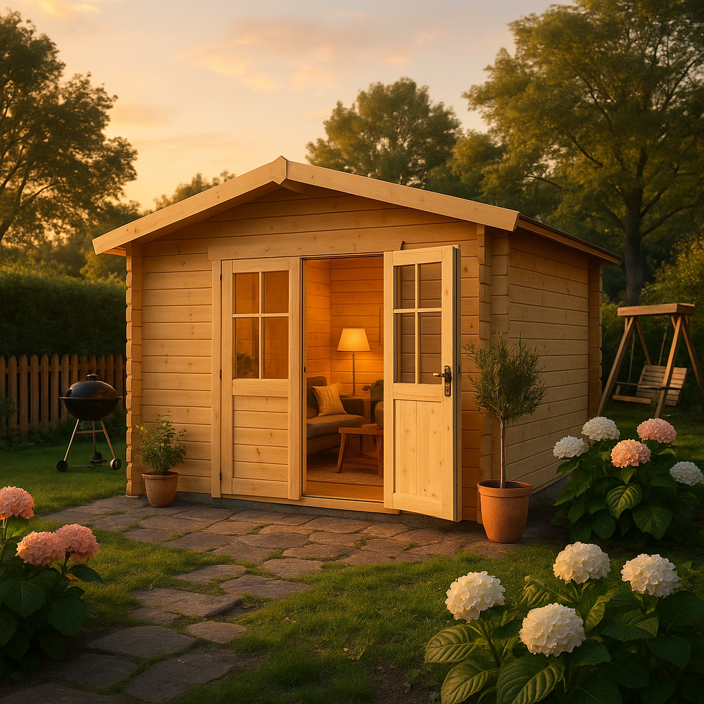 Fjordholz Satteldach Gartenhaus Modell Eliza 5D Fjordholz Satteldach Gartenhaus Modell Eliza 5D