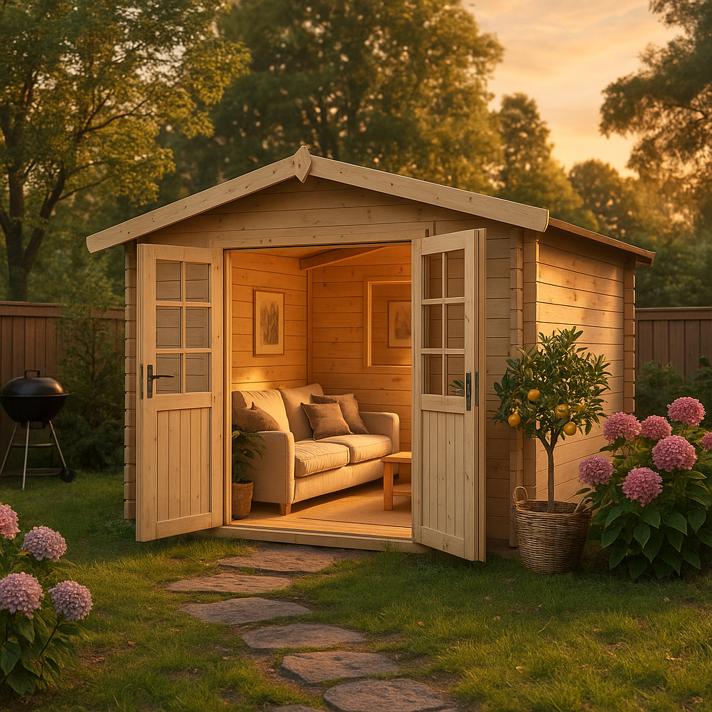 Fjordholz Satteldach Gartenhaus Modell Eliza 5D Fjordholz Satteldach Gartenhaus Modell Eliza 5D
