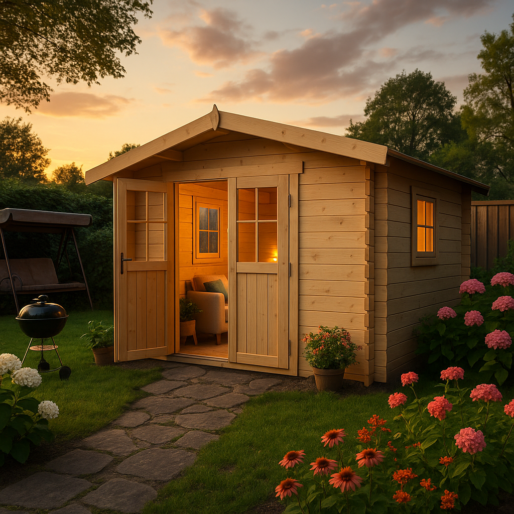 Fjordholz Satteldach Gartenhaus Modell Eliza 5E Fjordholz Satteldach Gartenhaus Modell Eliza 5E