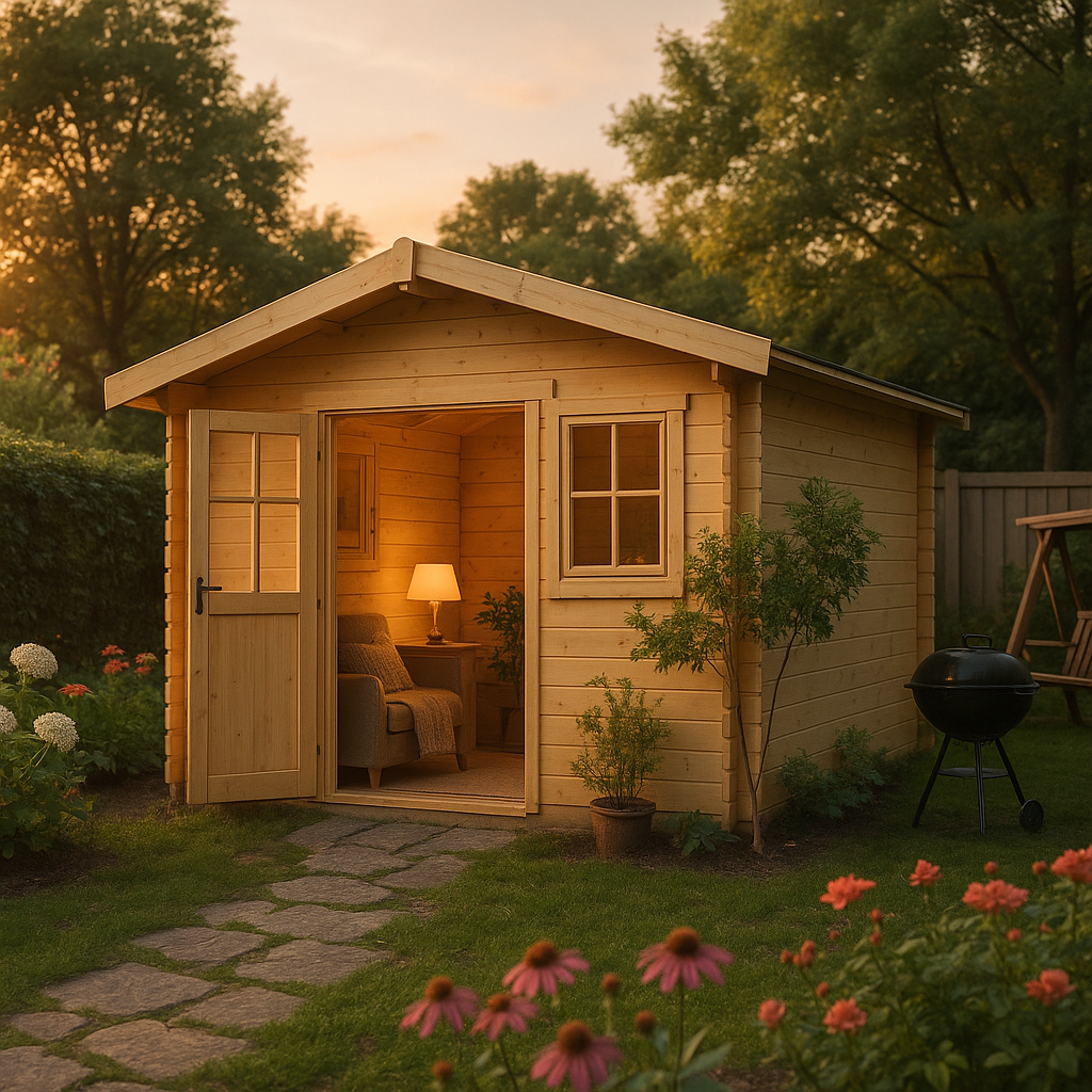 Fjordholz Satteldach Gartenhaus Modell Eliza 5E| Rabatt: 26%|4x3m