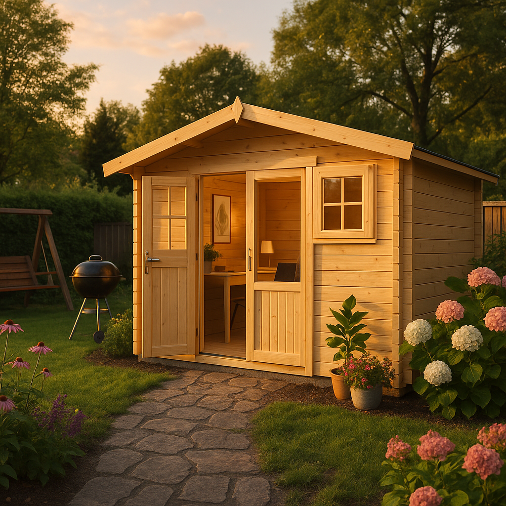 Fjordholz Satteldach Gartenhaus Modell Eliza 5F Fjordholz Satteldach Gartenhaus Modell Eliza 5F