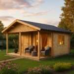 Fjordholz Satteldach Gartenhaus Modell Mikka 70 B| Rabatt: 26%|8x6m