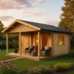 Fjordholz Satteldach Gartenhaus Modell Mikka 70 B| Rabatt: 26%|8x6m