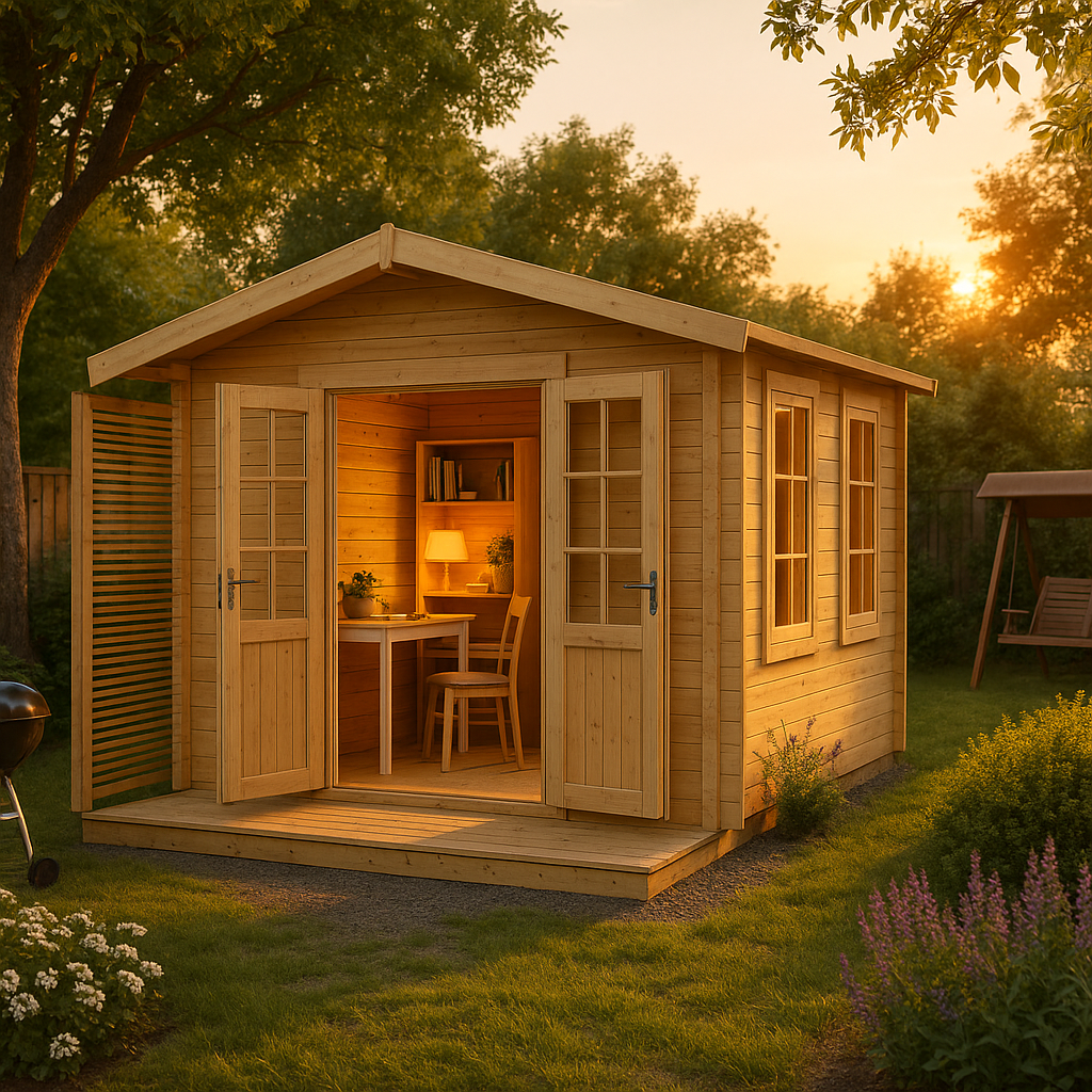 Fjordholz Satteldach Gartenhaus Modell Monica 28 C| Rabatt: 26%|4x3m