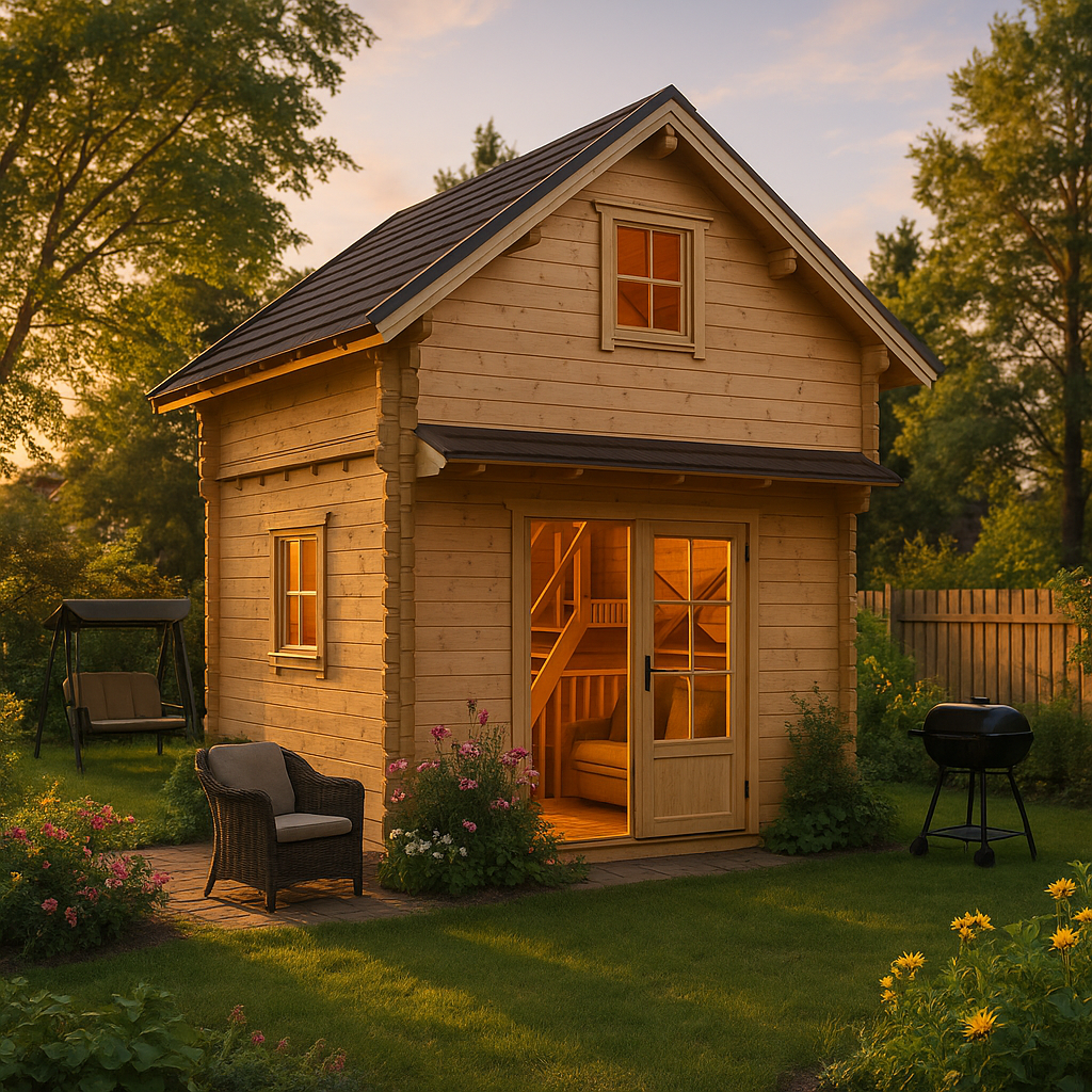 Fjordholz Satteldach Gartenhaus Modell Ontario 44| Rabatt: 26%|4x3m