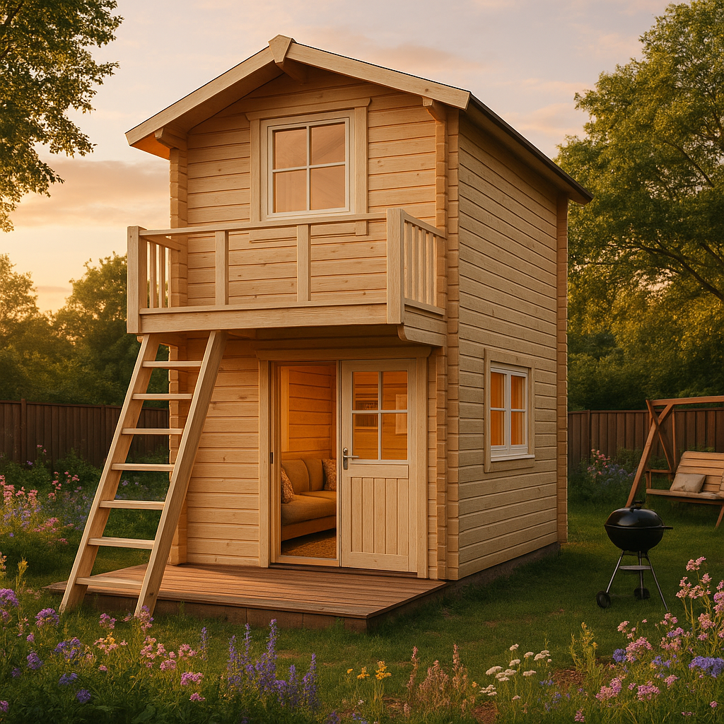 Fjordholz Satteldach Gartenhaus Modell Pixie 44