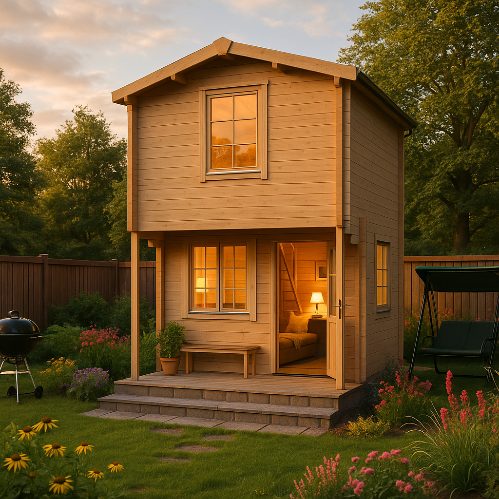 Fjordholz Satteldach Gartenhaus Modell Pixie 44| Rabatt: 26%|4x3m